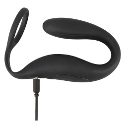 Black Velvets Cockring Plug Vibe Velvet 8 x 2.5cm